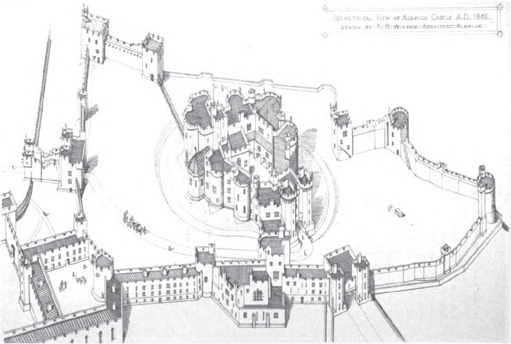 Isometric View of Alnwick Castle