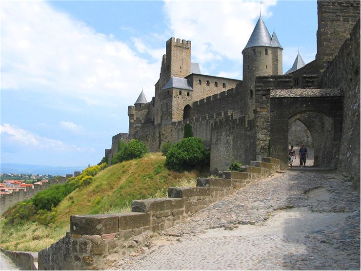The Cité de Carcassonne - The door of the Aude