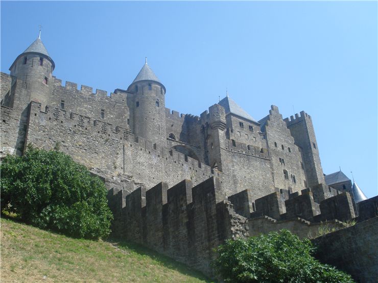View from outside the Cité de Carcassonne
