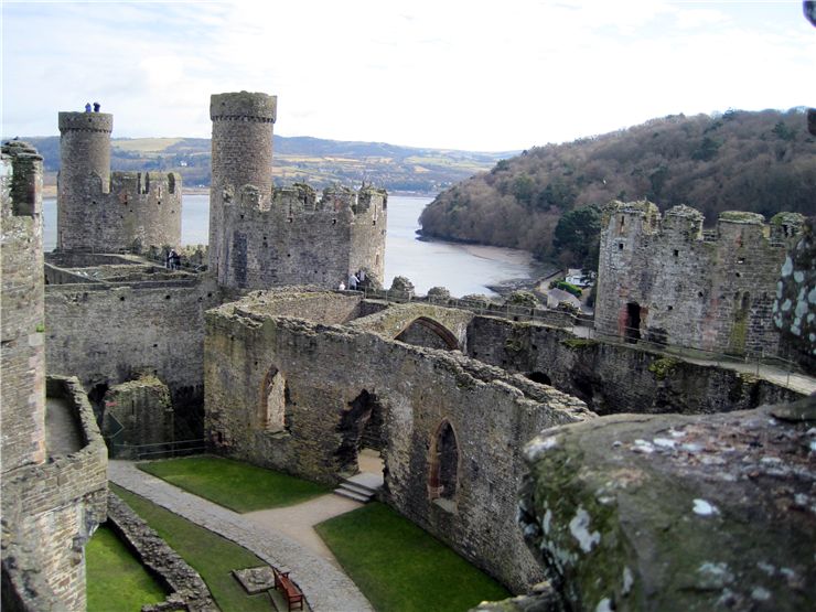 The Outer Ward of Conwy Castle