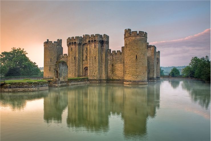 Bodiam Castle viewed from the northwest