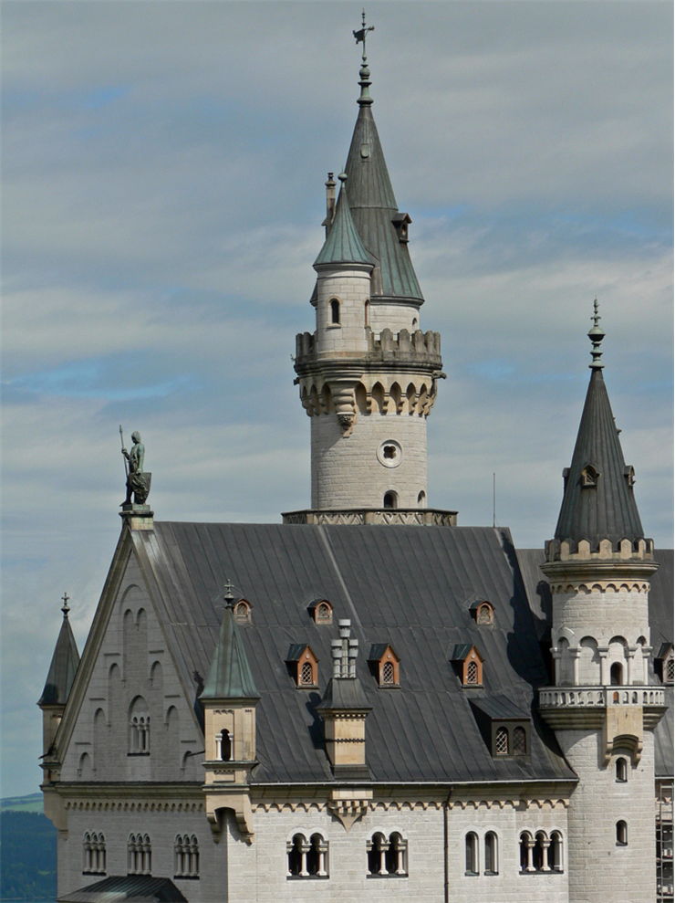 Neuschwanstein's Castle palace's roof