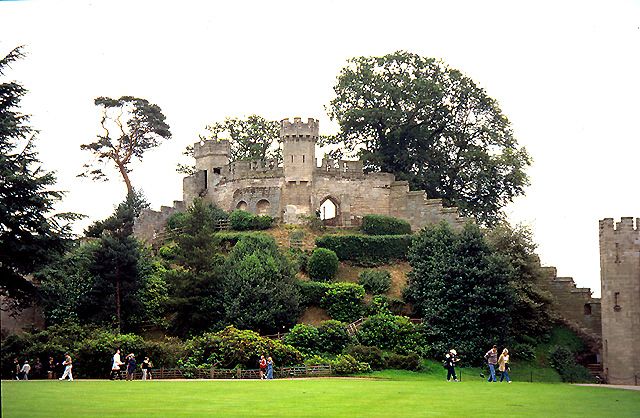 The mound at Warwick Castle